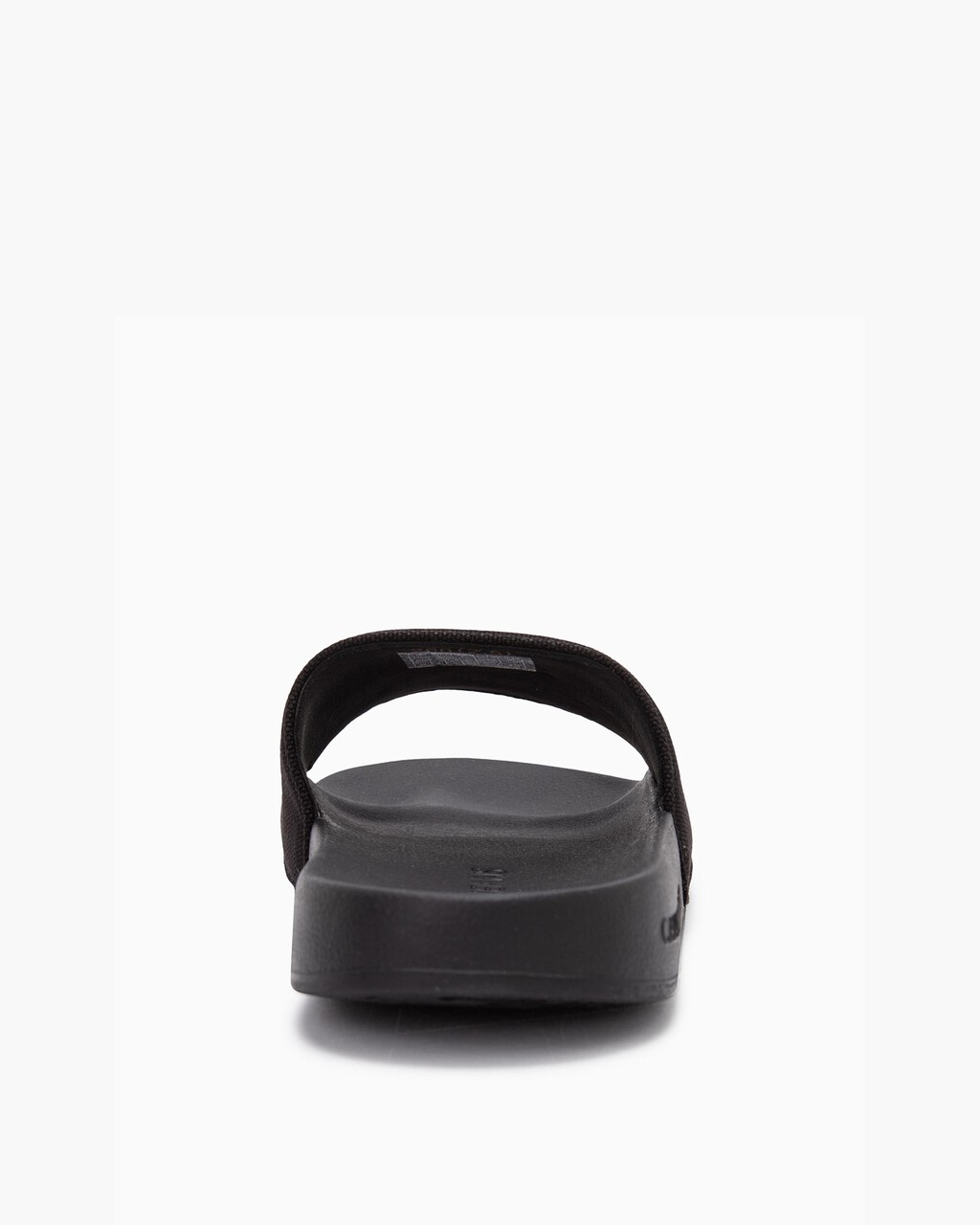 Monogram Cotton Slides, Black, hi-res