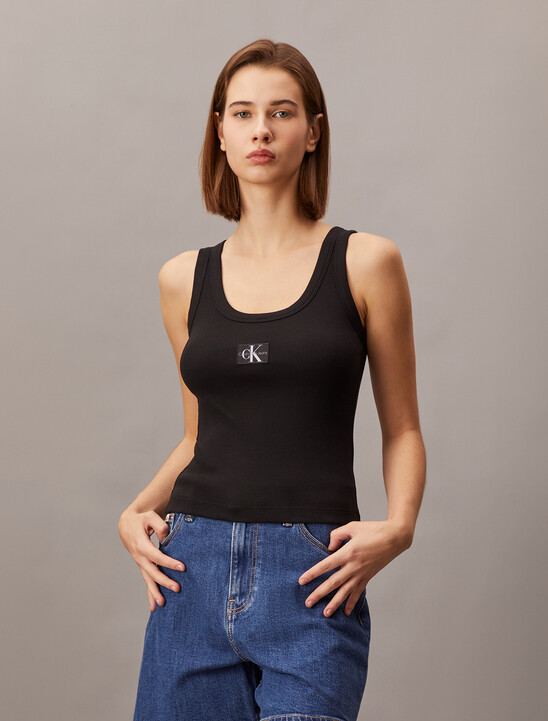Body Stretch Rib Knit Tank Top