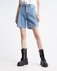 Bermuda Mom Shorts, Denim Light, hi-res