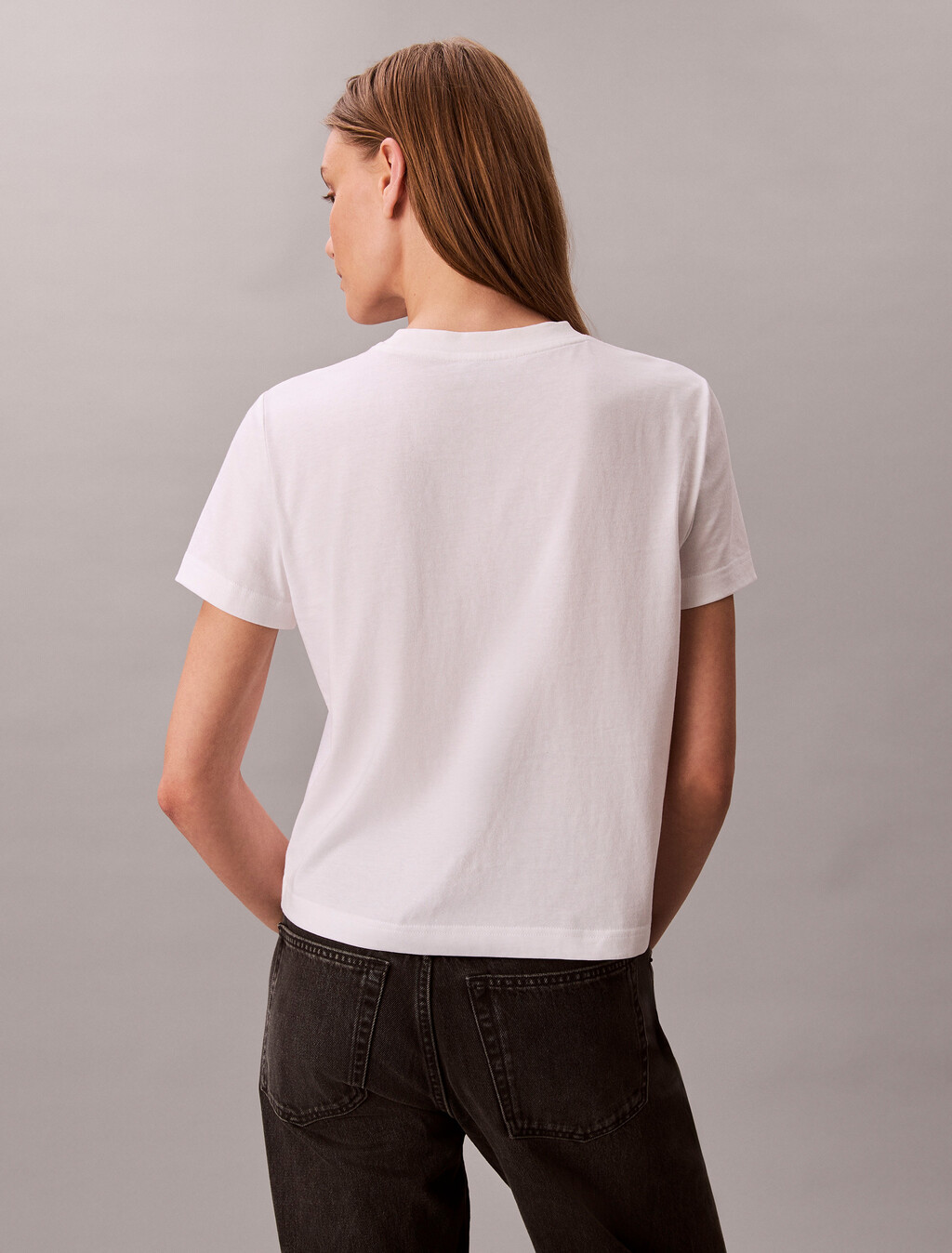Script Logo Graphic Slim T-Shirt, Brilliant White, hi-res