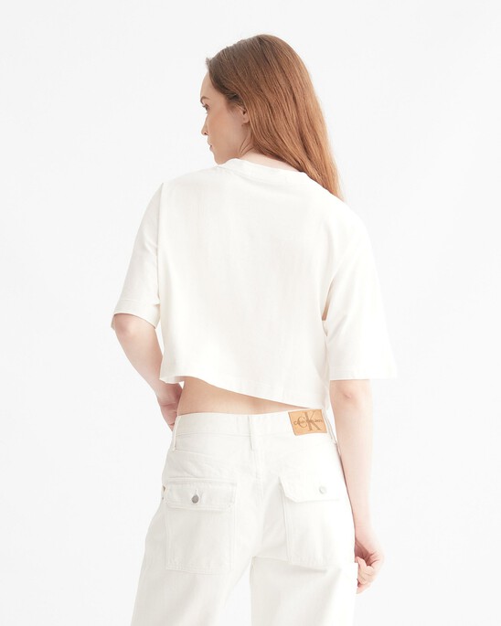 CROPPED GLOSS LOGO T-SHIRT