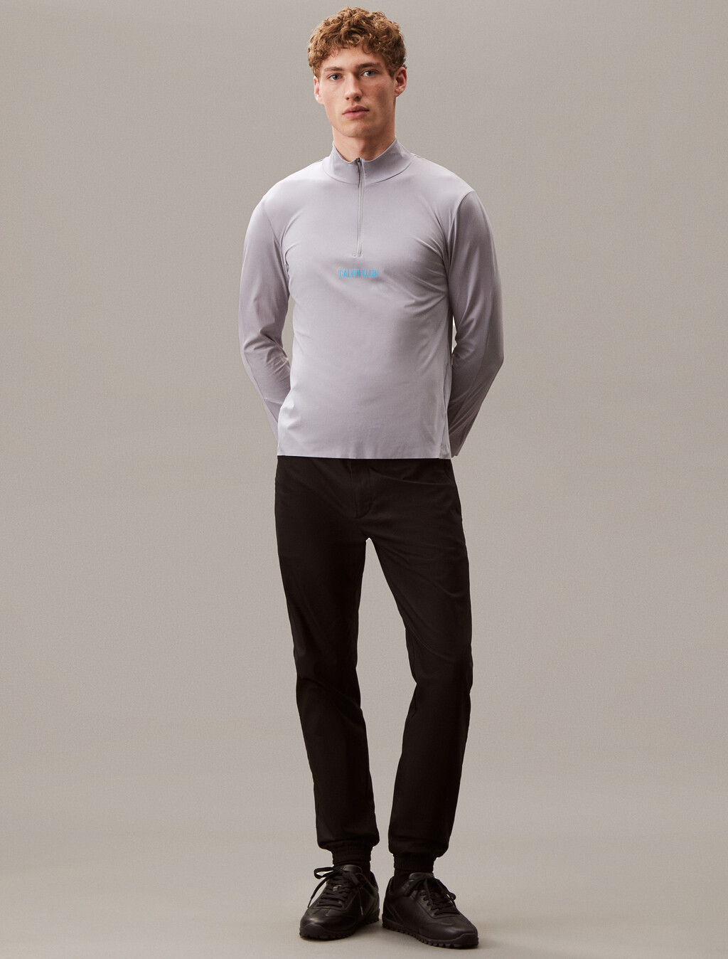 Sheer Alpaca Fine Gauge Crewneck Sweater, Misty Grey, hi-res