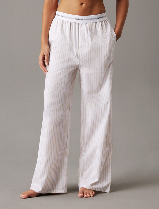 Cotton Poplin Logo Waistband Pant