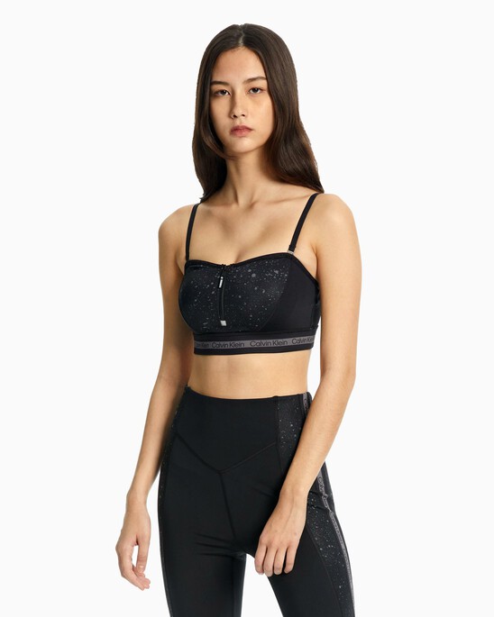 Pscyle Splatter Print Medium Support Bra