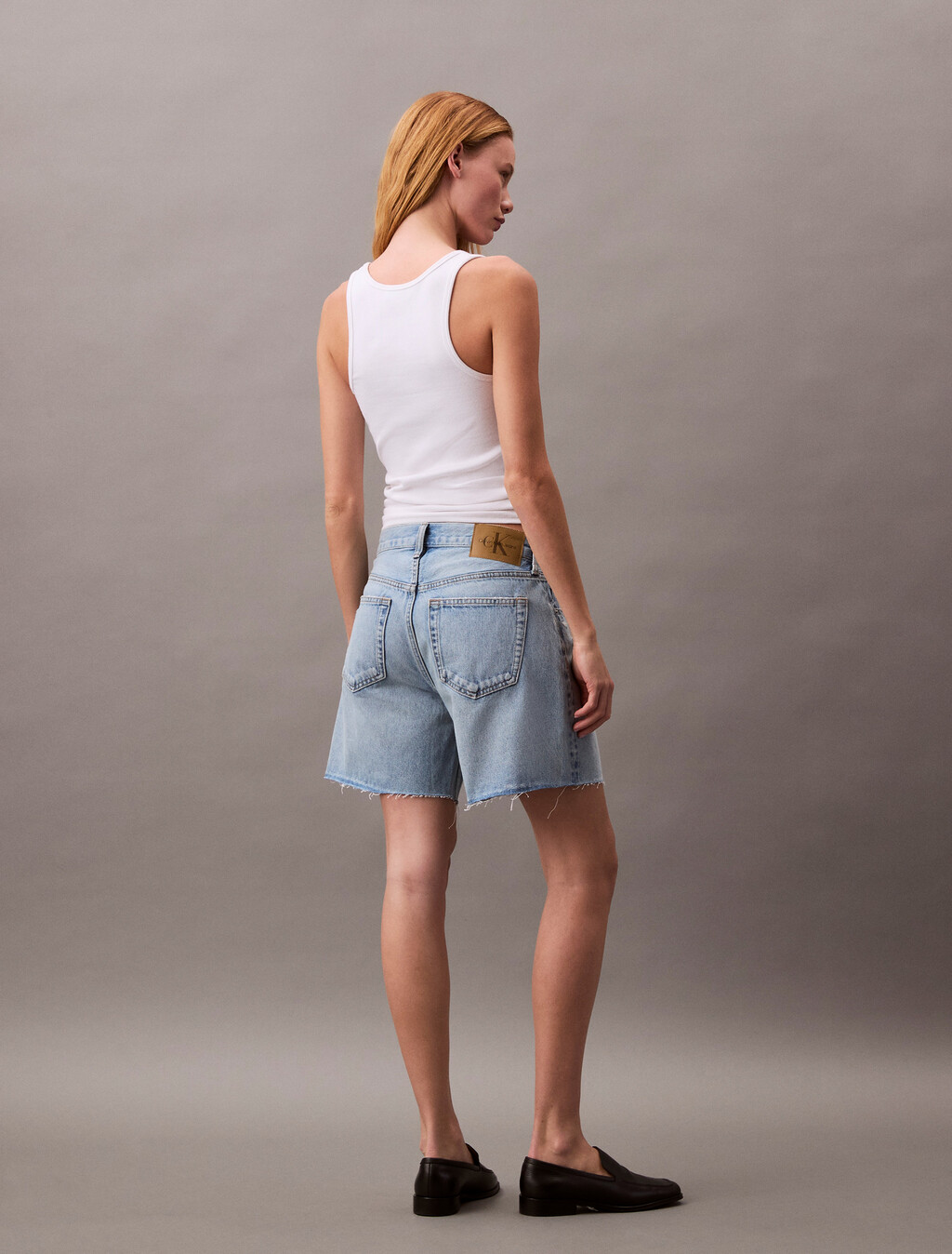 90's Denim Shorts, RAMS HEAD, hi-res