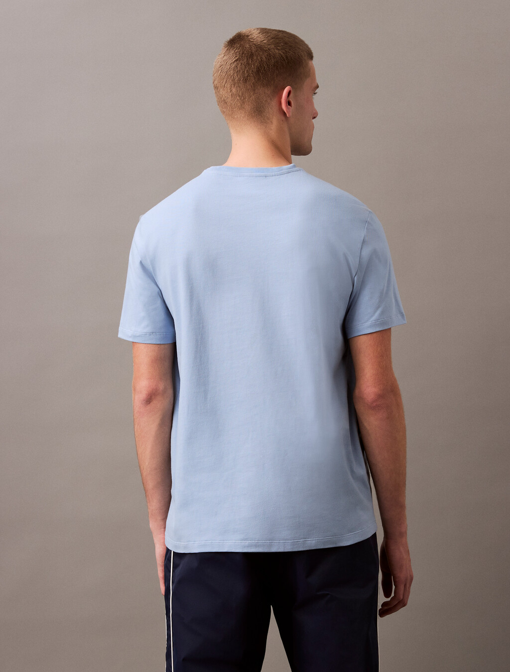 Smooth Cotton Monogram Logo T-Shirt, Well Water, hi-res