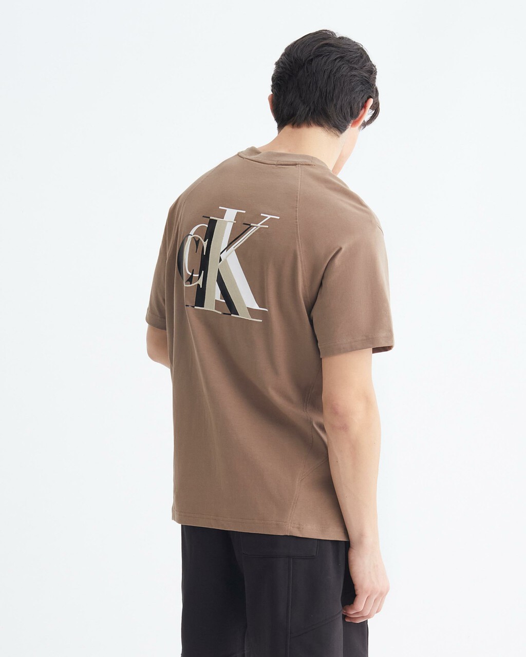INFINITE COOL MONOGRAM REGULAR TEE, Shitake, hi-res