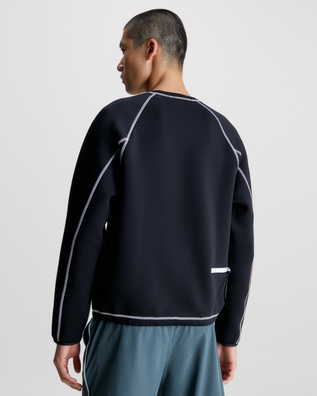 Spacer Logo Sweatshirt | black | Calvin Klein Singapore