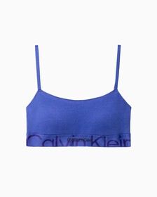 EMBOSSED ICON COTTON LIGHTLY LINED BRALETTE, Clematis, hi-res