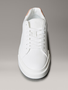 Leather Durable Traction NYC Trainers, Bright White/Tuscany/Chateau, hi-res