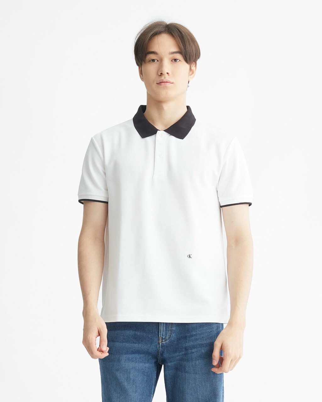 PREMIUM CAPSULE MONOGRAM TEE, BRIGHT WHITE, hi-res