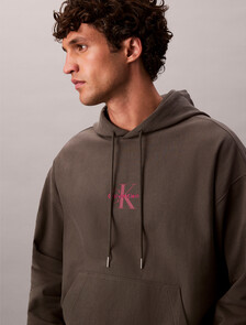 Premium Fleece Monogram Logo Hoodie, Beluga, hi-res
