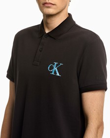 SPLASH MONOGRAM POLO, Ck Black, hi-res