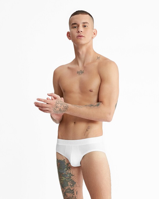 Ck Black Cotton Hipster Briefs