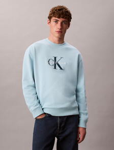 Oversized Monogram Sweatshirt, Stratosphere, hi-res