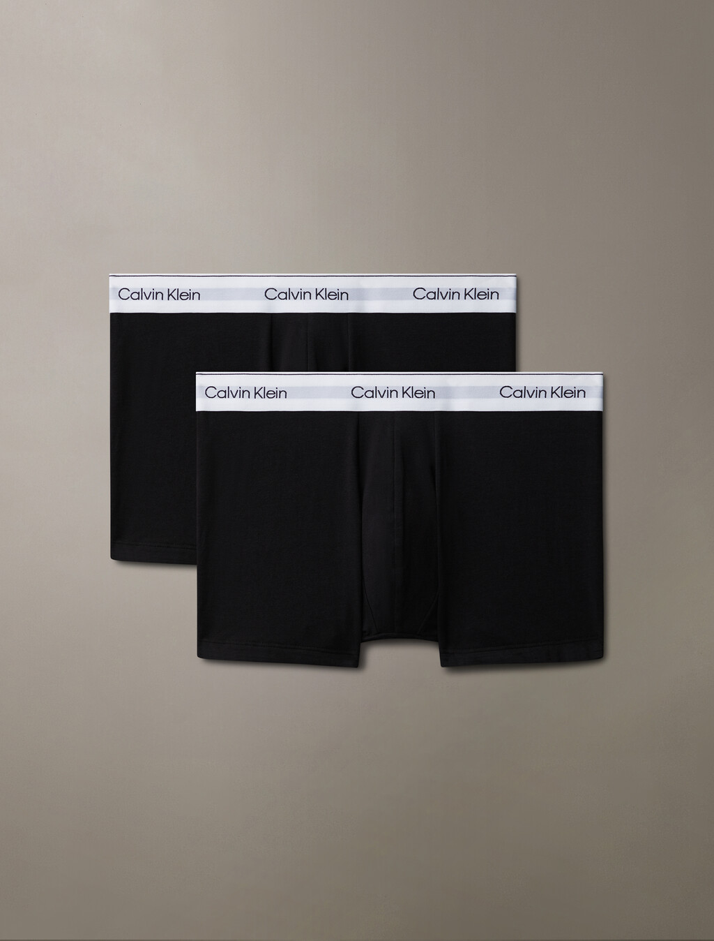 2 Pack Icon Cotton Stretch Trunks, Black, hi-res