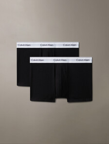 2 Pack Icon Cotton Stretch Trunks, Black, hi-res