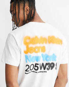 MOVEMENTS BLURRY PRINT TEE, Bright White, hi-res