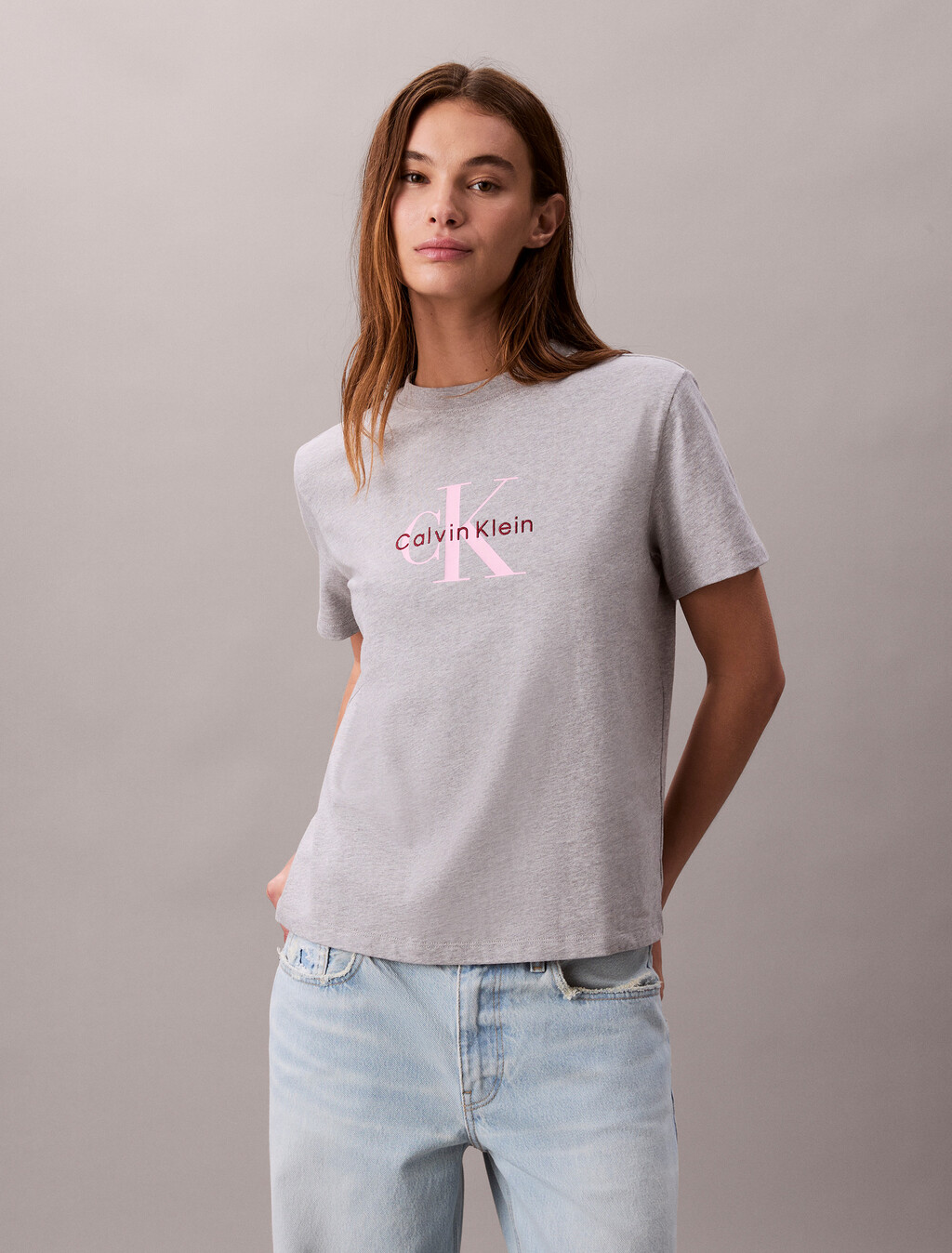 Monogram T-shirt, Heroic Grey Heather, hi-res