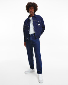 UNISEX PADDED DENIM JACKET, Denim Rinse, hi-res