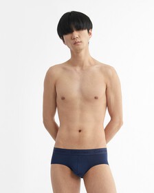 CK Black Ultra Soft Cashmere Hipster Briefs, Blue Shadow, hi-res