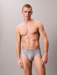 3 Pack Hip Briefs - Microfibre Stretch, black/ sleet / adrenaline rush, hi-res