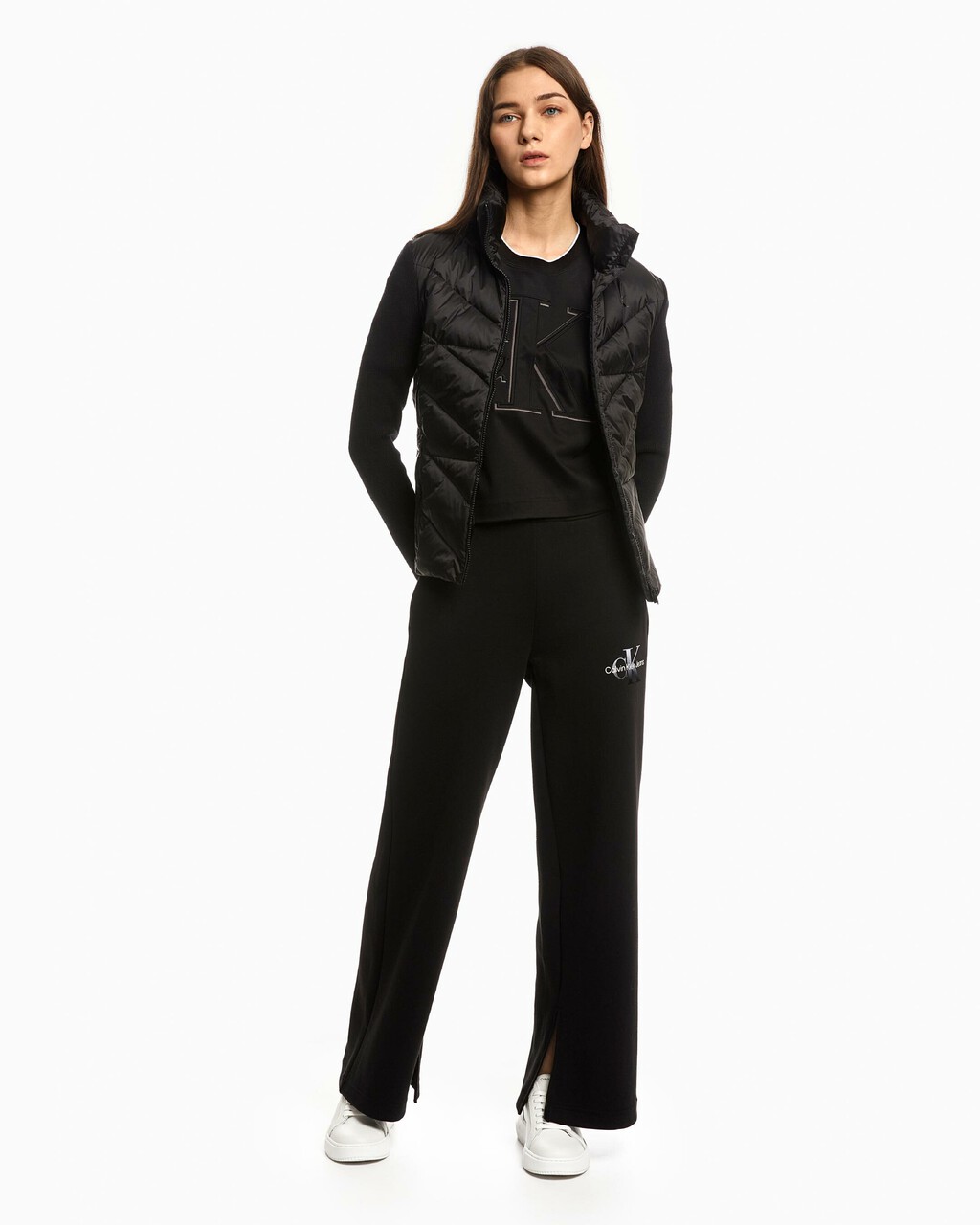 MIX MEDIA DOWN PUFFER JACKET, Ck Black, hi-res