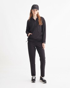 CK Effect Hooded Sweat Dress, BLACK BEAUTY, hi-res