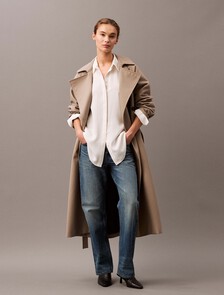Rayon Blend Relaxed Shirt, CSW24F_P005_1_Sugar Swizzle (Fine Stripe), hi-res