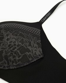 INVISIBLES LACE PUSH UP PLUNGE BRA, Black, hi-res