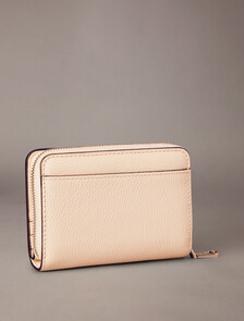 Minimal Monogram Medium Zip Around Wallet, Gray Morn, hi-res