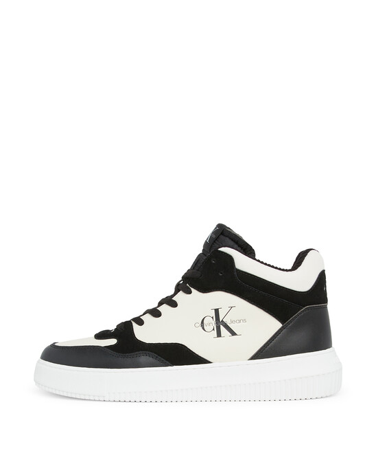 Leather High-Top Trainers