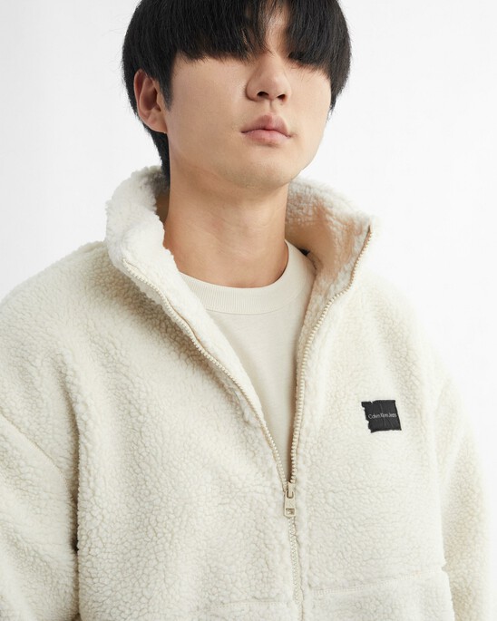 RECYCLED SHERPA FLEECE JACKET
