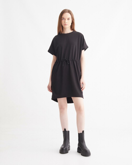 RECONSIDERED LOGO TAPE T-SHIRT DRESS