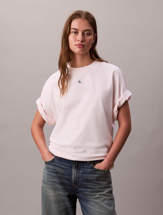 Woven Label Oversized Tee