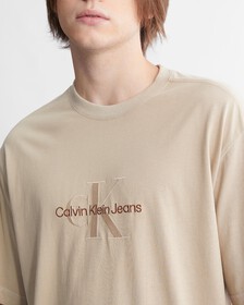 Mineral Dye Relaxed Monologo Tee, Plaza Taupe, hi-res