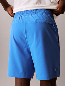 Water-Repellent Performance Gym Shorts, Aegean Ocean, hi-res
