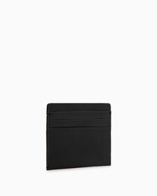 Minimal Monogram Cardholder, BLACK, hi-res