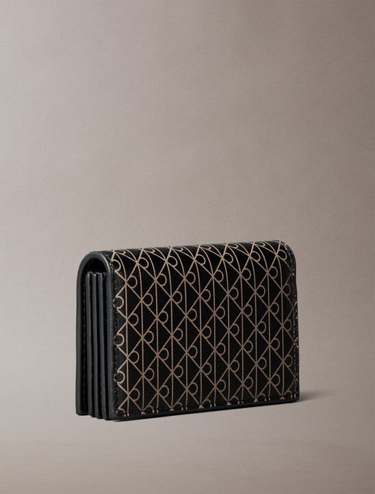 Monogram Logo Accordion Card Holder