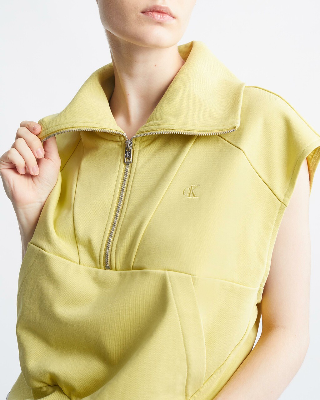 37.5 Sleeveless Polo Shirt, Yellow Sand, hi-res