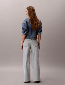 COOLMAX Washed High Rise Wide Leg Jeans, WASHED LIGHT INDIGO, hi-res