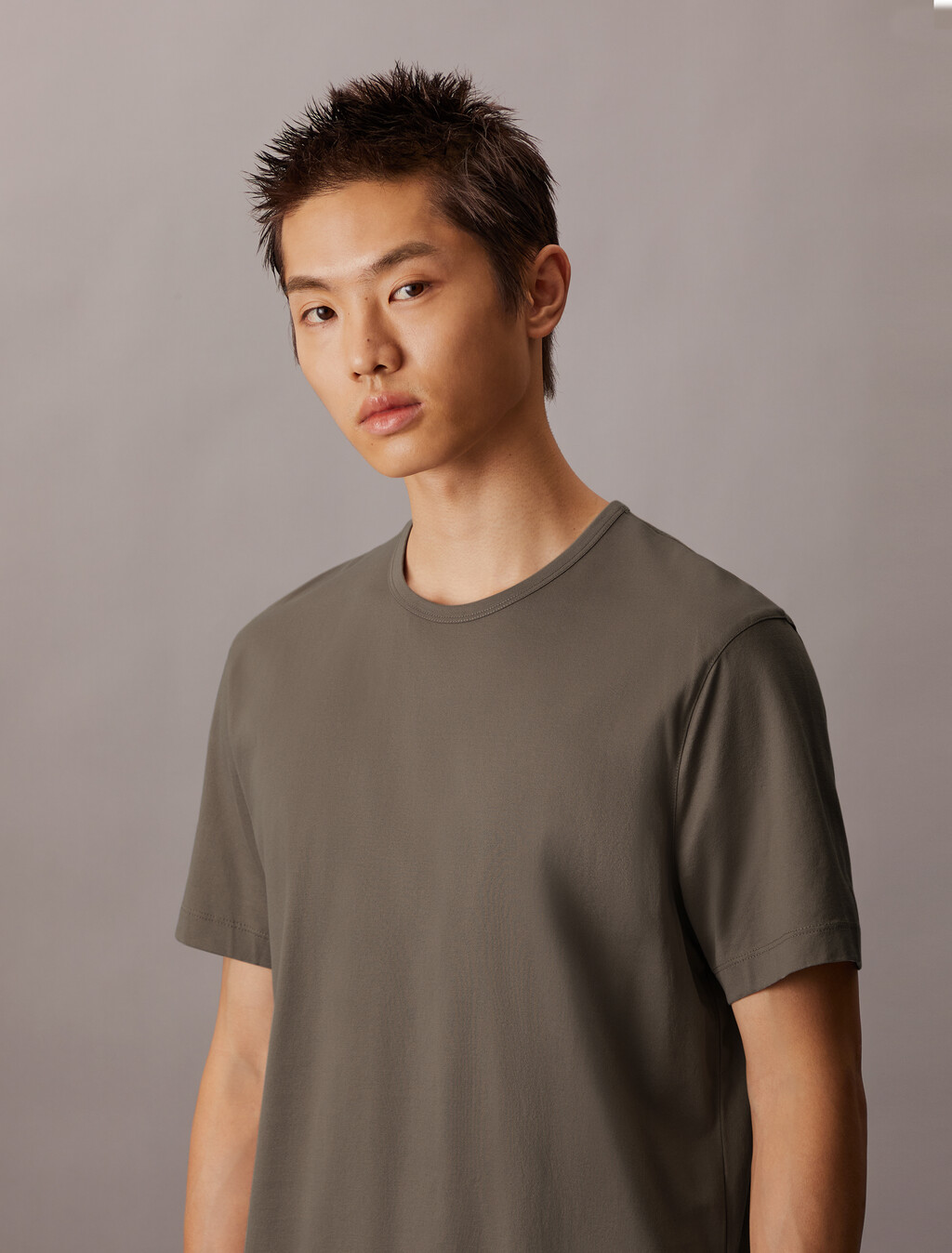 The Calvin Double Mercerized Tee, Driftwood, hi-res