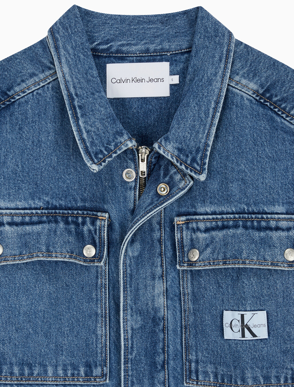 Belted Denim Shirt Dress, Denim Medium, hi-res