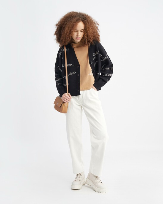 90s Straight Modern Neutrals White Jeans