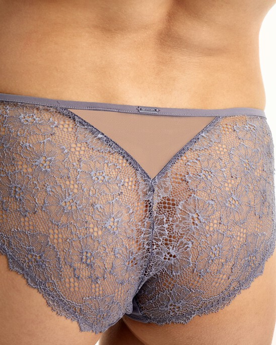CK Black Mini Floral Lace Hipster