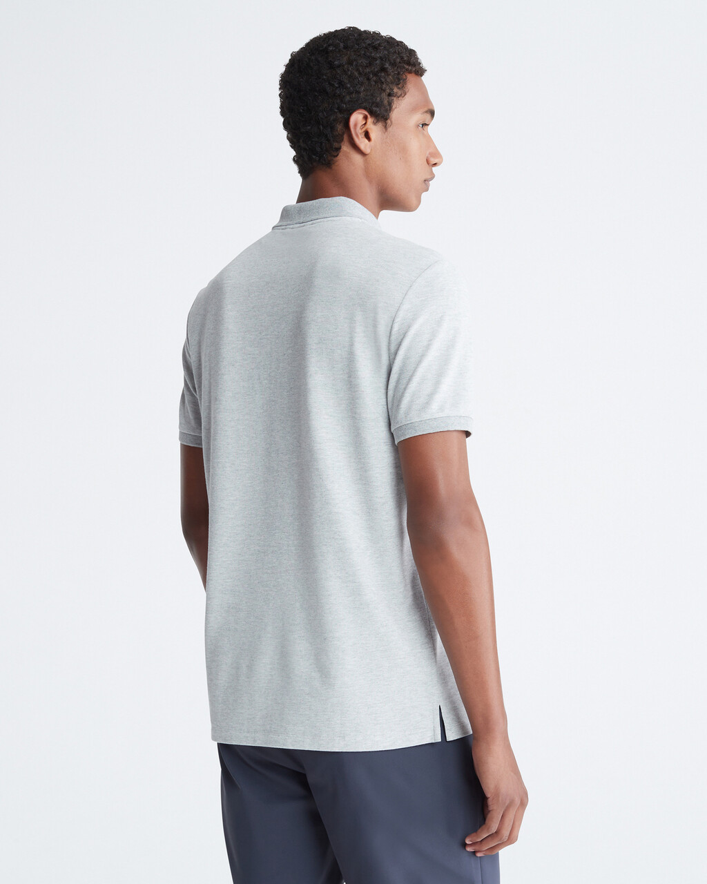 Tech Zip Polo Shirt, Heroic Grey Heather, hi-res
