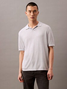 Linen Blend Short Sleeve Jumper, Gray Dawn, hi-res