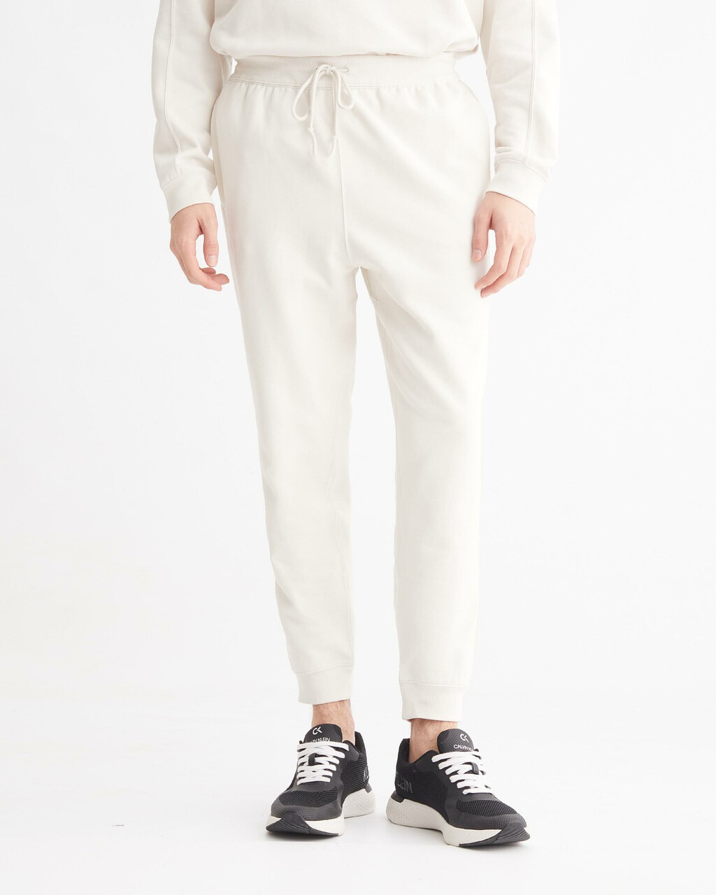 CK ATHLETIC SWEATPANTS, CHALK, hi-res