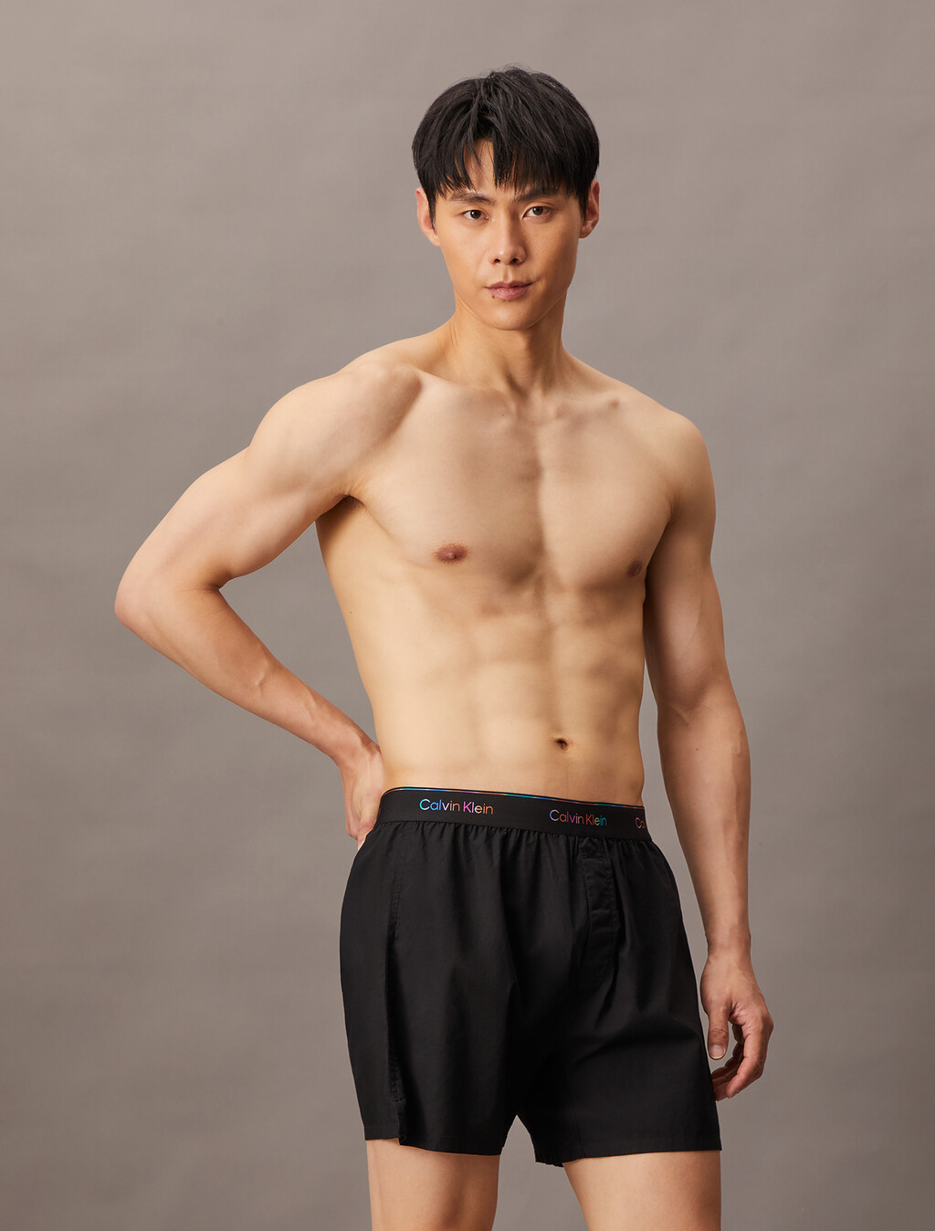 100% Cotton Pride Boxer, Black, hi-res