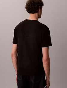 Script Logo Tee, Black, hi-res